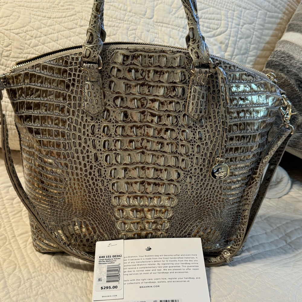 Brahmin Lg Duxbury in Smoke Melbourne